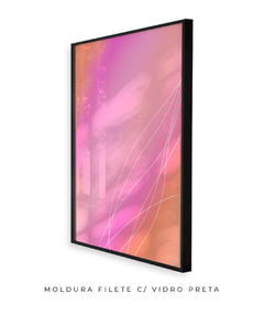 Quadro rosa laranja celestial