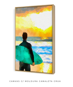 Quadro Surf e Praia Aquarela - comprar online