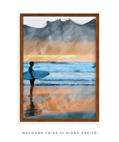 Quadro Surfista em Aquarela - comprar online