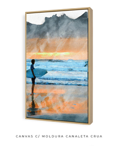 Quadro Surfista em Aquarela - comprar online