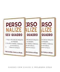 Quadro Trio Personalizado - comprar online