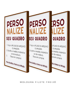 Quadro Trio Personalizado - Be decorart | Quadros Online