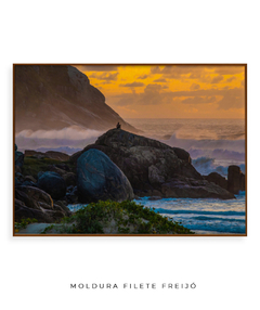 Quadro Vista Pedras Praia do Santinho - Be decorart | Quadros Online