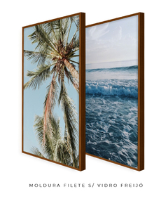 Quadros Dupla Coleção Lari Mood Praia 2 - Be decorart | Quadros Online