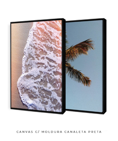 Quadros Dupla Coleção Lari Mood Praia 3 - Be decorart | Quadros Online