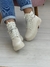 Bota Coturno Feminina 7030 Off White