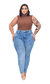 Calça Jeans Skinny Hot Pants Plus Size Ref: 80134