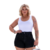 Shorts Plus Preto Fofinha Modas 12052 - comprar online