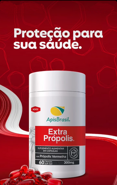 PRÓPOLIS VERMELHA ApisBrasil 60 Cápsulas 300mg - comprar online