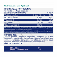 Colágeno tipo 2 + Magnésio & Vitamina D - ApisBrasil - 30cps. - comprar online