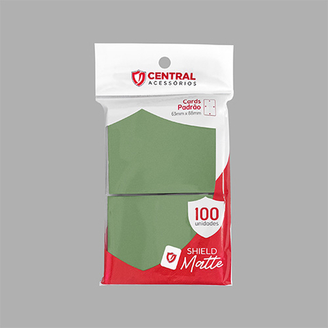Sleeve Central Shield - Matte: Verde Pastel para MP