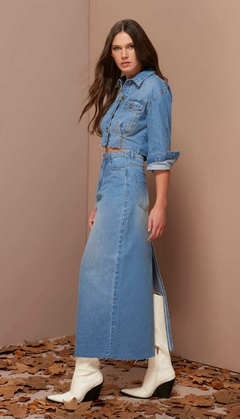 JAQUETA CROPPED JEANS AF - comprar online