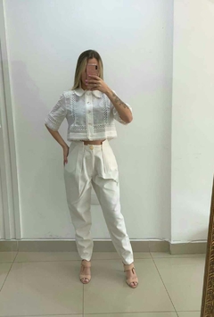 CALÇA SLOUCHY CINTURA ALTA AMARANTE - comprar online