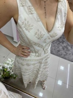 VESTIDO ALGODAO BORDADO - loja online