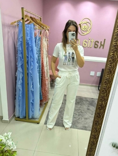 CALCA WIDE LEG PANTALONA LINHO - loja online