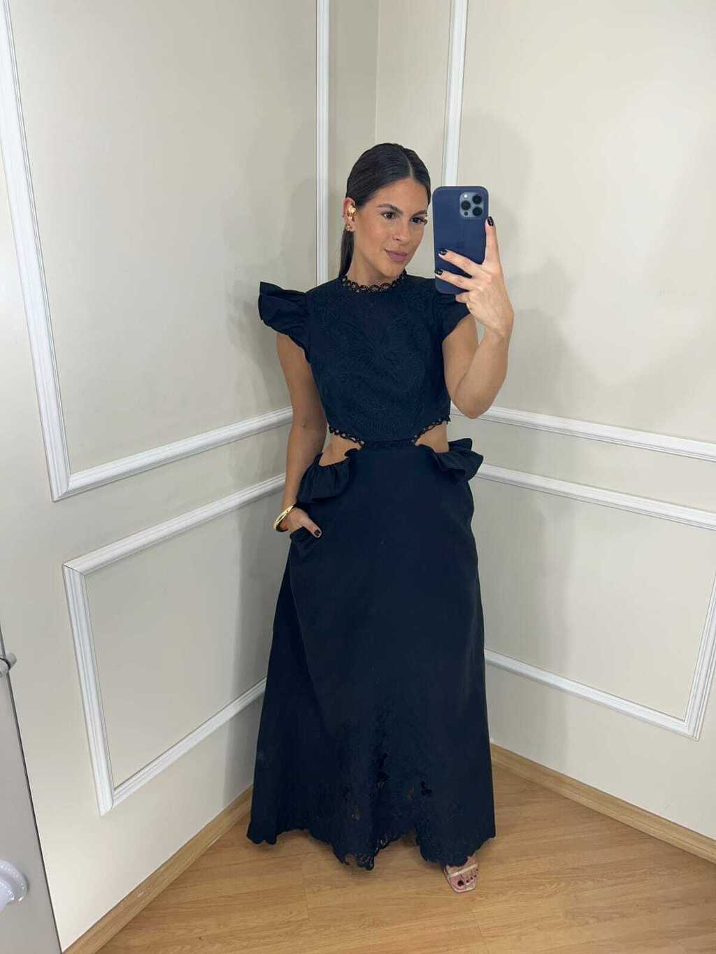 VESTIDO LONGO SEM MANGAS AMARANTE