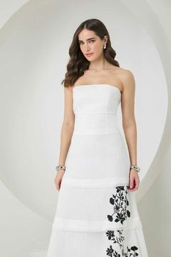 Vestido midi bordado AF - loja online