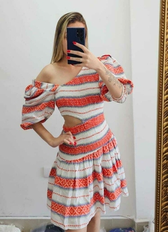 VESTIDO VAZADO LASTEX SKAZI - comprar online