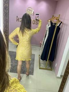 VESTIDO CURTO RENDA LN na internet