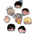 KIT 8 adesivos BTS rostinhos fofinhos em chibi ver.2