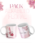 CANECA ALFABETO FLORAL GLITTER VL3 001