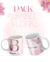 CANECA ALFABETO FLORAL GLITTER VL3 001 - comprar online