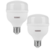 Lâmpada High LED Bulbo 20W E27 6500K Taschibra Kit 2 Unid