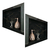 Nicho de Porcelanato Borda Diamante Preto 60x32cm Premium 2 Unidades - comprar online