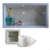 Nicho de Porcelanato Branco Carrara com Porta Papel 60x32cm - comprar online