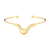 Bracelete Athena Liso Banhado a Ouro 18K