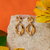 Brinco Elos com Pontos de Zircônia Semijoias Banhada em Ouro 18k na internet