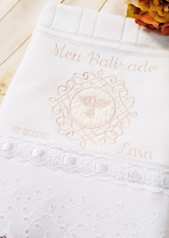 Toalha de batizado personalizada - comprar online