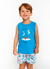 Conjunto Infantil Menino Regata + Short Estampa Dino Travel