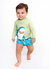 Blusa UV Infantil Menino Estampa Ataque de Estilo - Esmeralda