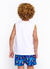 Conjunto Infantil Menino Regata + Short Estampa Barquinhos Branco e Azul na internet