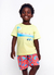 Conjunto Infantil Camiseta + Bermuda Menino Estampa Ondas