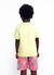 Conjunto Infantil Camiseta + Bermuda Menino Estampa Ondas Citrus e Apricot na internet