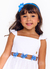 Vestido Infantil Estampa Borboblue - Vazado - comprar online