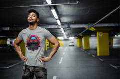 Camiseta modern bearded man unissex com mangas curtas - loja online