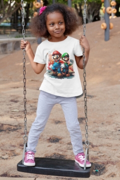 Camiseta Mario and Luigi Splash unissex com mangas curtas - comprar online