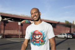 Camiseta Mario Splash unissex com mangas curtas - comprar online