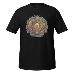 Camiseta Bitcoin Vintage unissex com mangas curtas - loja online