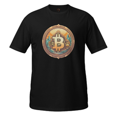 Camiseta Bitcoin Gold unissex com mangas curtas - loja online