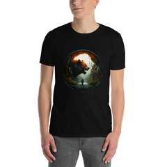 Camiseta BraveBeast Man in Cave unissex com mangas curtas - comprar online