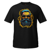 Camiseta modern bearded man yellow unissex com mangas curtas