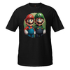 Camiseta Mario and Luigi Green unissex com mangas curtas