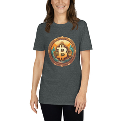 Camiseta Bitcoin Gold unissex com mangas curtas - BraveBeasts