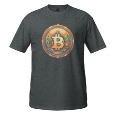 Camiseta Bitcoin Gold unissex com mangas curtas na internet