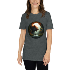 Camiseta BraveBeast Man in Cave unissex com mangas curtas - BraveBeasts