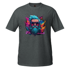 Camiseta modern bearded man with glasses unissex com mangas curtas - BraveBeasts